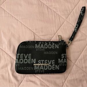 Steve Madden Black Wristlet